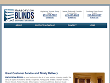 Tablet Screenshot of harborviewblinds.com
